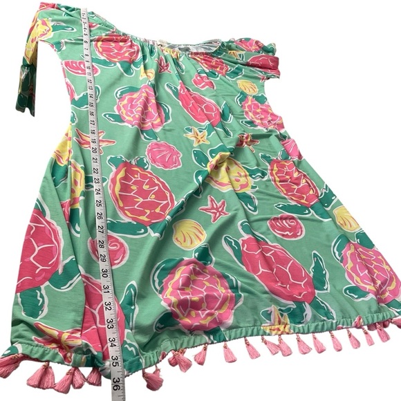 Simply Southern Tropical Tassel Dress On or Off Shoulder Size XXL - Picture 8 of 8